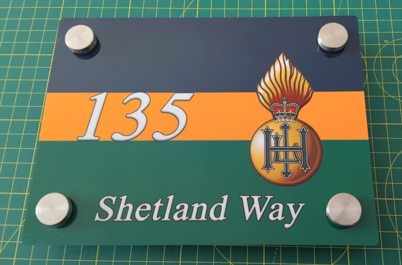 The Royal Highland Fusiliers door sign