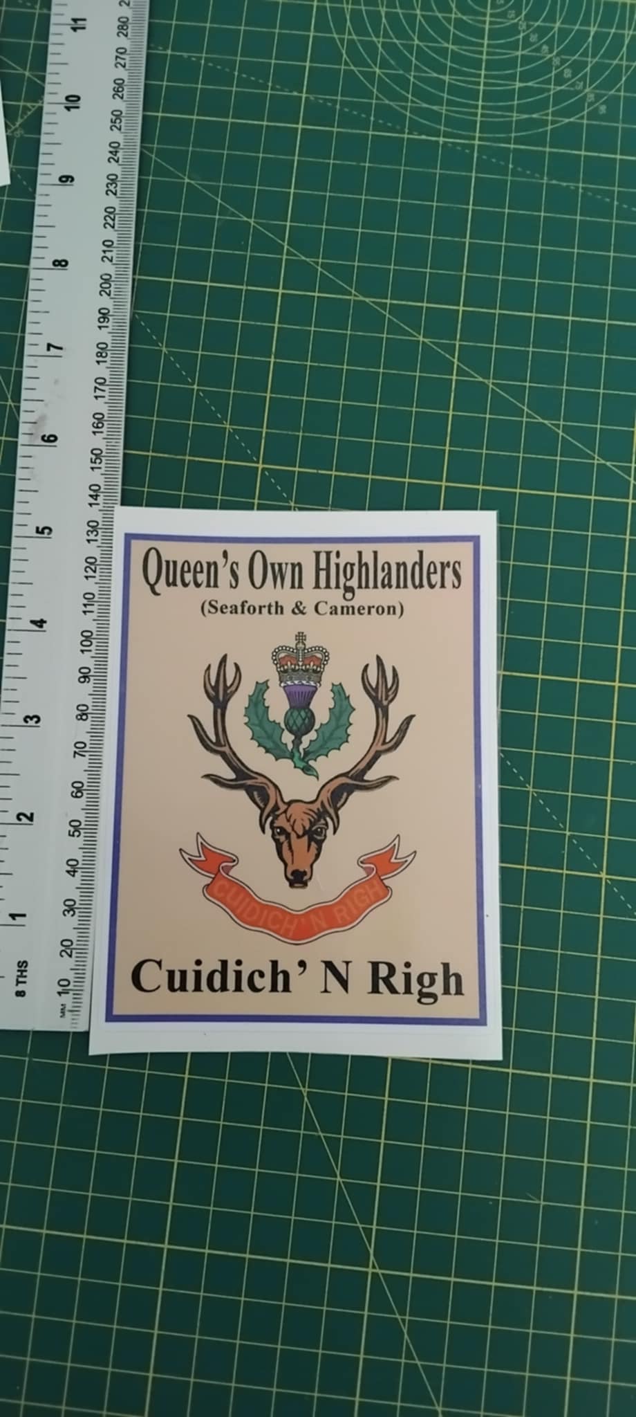 Queen's Own Highlander sticker