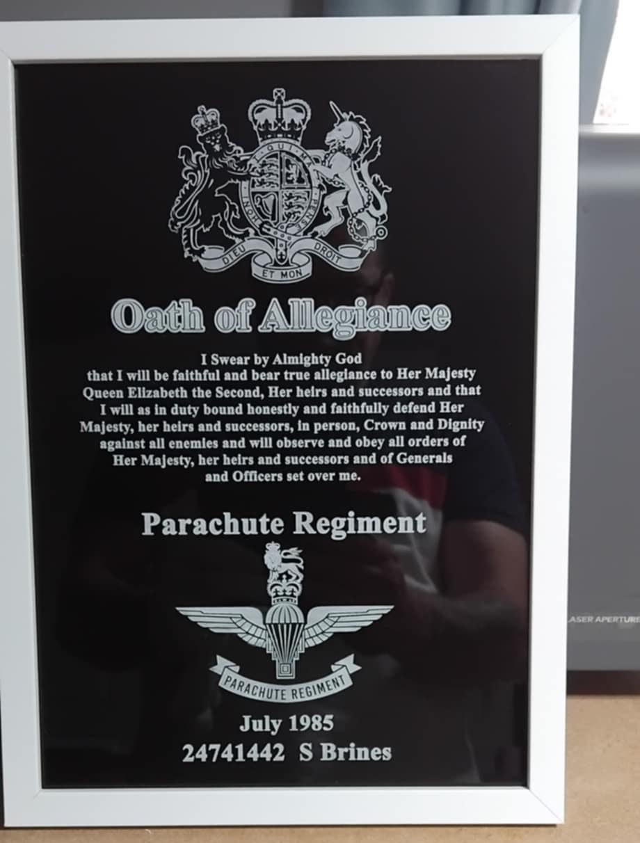 Oath of Allegiance for Parachute Regiment