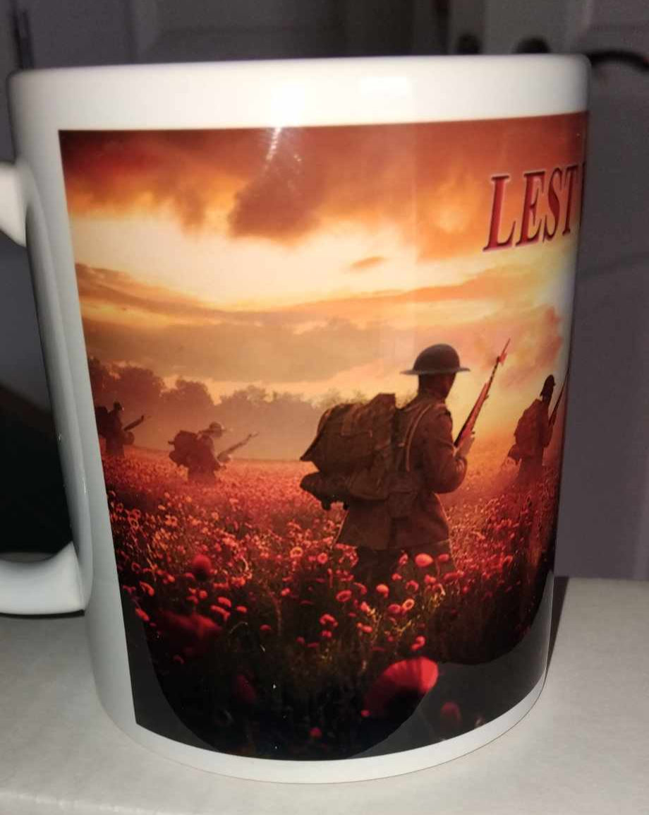 Lest We Forget mug