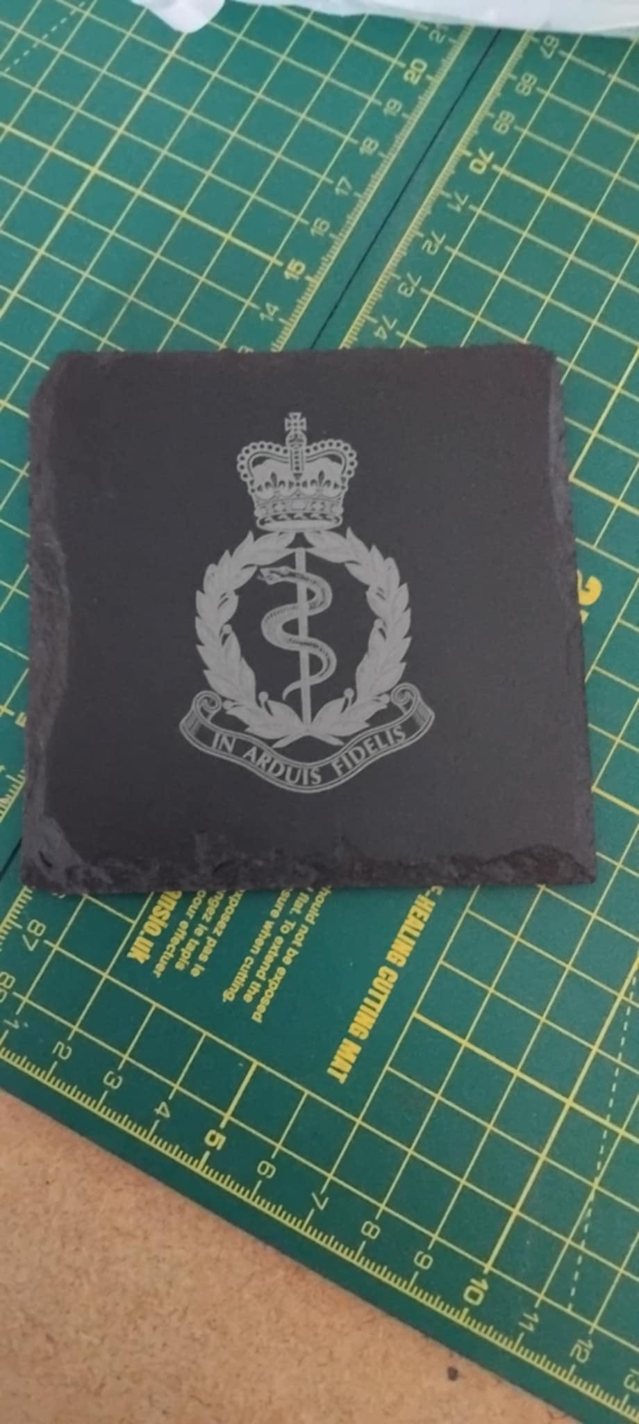 Royal Army Medical Corps badge coaster set of 4