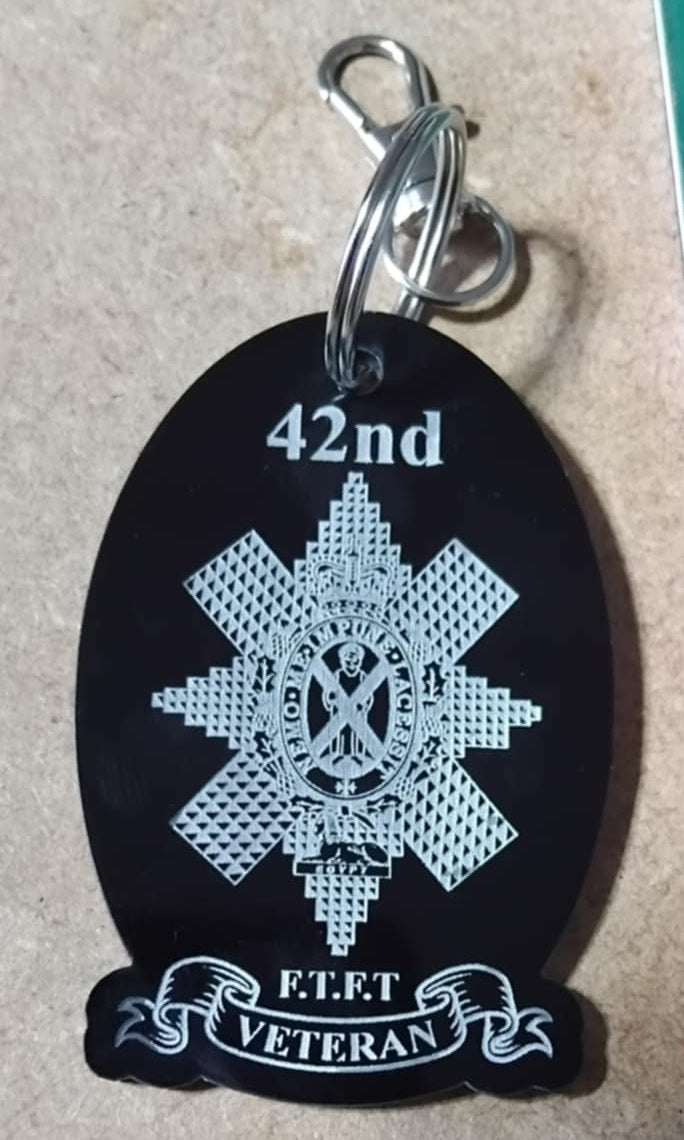 The Black Watch Acrylic Keyring