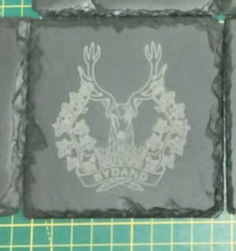 Gordon Highlanders badge coaster set of 4