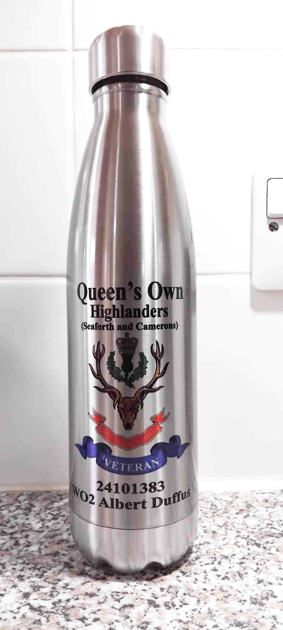 Queens Own Highlanders Drinks Bottle