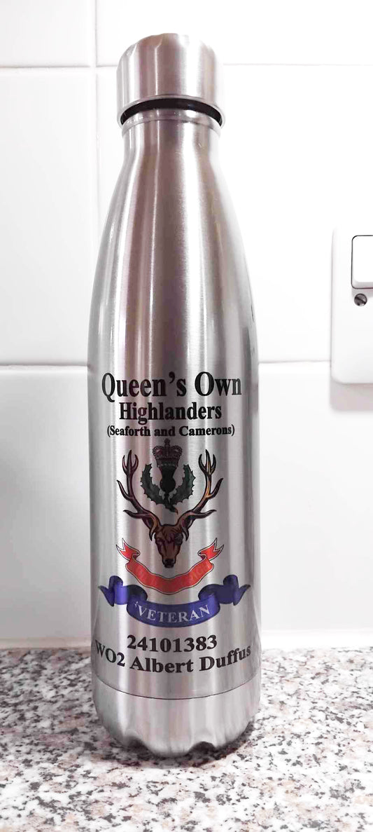 Queens Own Highlanders Drinks Bottle