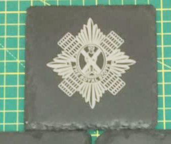 The Royal Scots badge coaster set of 4