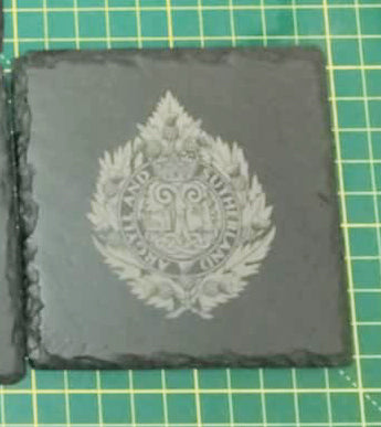 Argyll & Sutherland Highlanders Slate Coasters – Set of 4