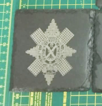 The Black Watch (RHR) badge coaster set of 4